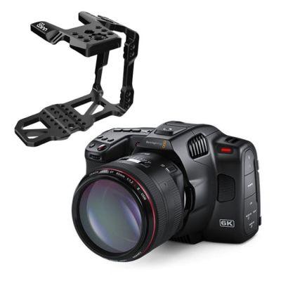 Blackmagic Design Pocket Cinema Camera 6K Pro & 8Sinn Half Cage for BMPCC 6K Pro / 6K G2 Bundle