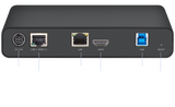 AVer UE1 back panel connections