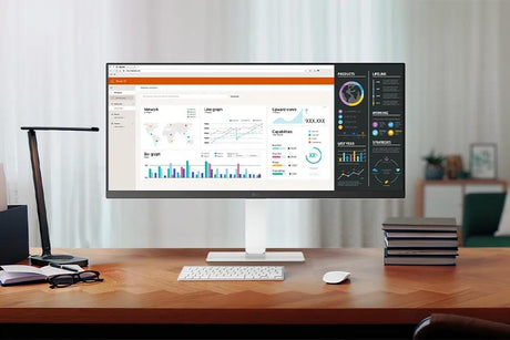LG 29BF550B-W 29" LG Ultrawide MONITOR, 2560X1080, 21:9 IPS, USB-C, HDMI 1.4, DP 1.4 Desktop Monitors LG Electronics