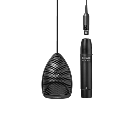 Shure MX391W/A/C Microflex Miniature Boundary Condenser Microphone Cardioid White Microphones Shure