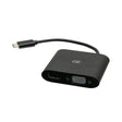 C2G C2G29830 USB-C® to HDMI® and VGA MST Multiport Adapter - 4K 30Hz (Black) - Creation Networks