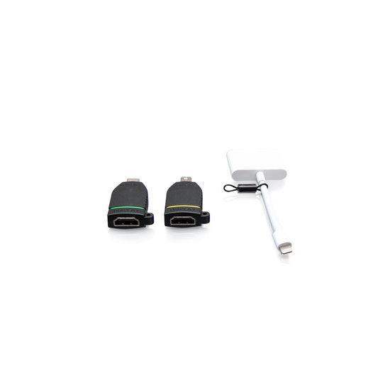 C2G C2G29889 Universal 4K HDMI® Adapter Ring with Color Coded Mini DisplayPort™, USB-C®, and Lightning - Creation Networks