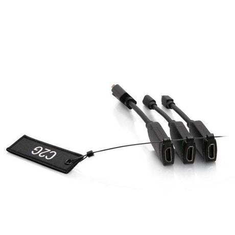 C2G C2G29994 Universal 4K HDMI® Dongle Adapter Ring including Color Coded Mini DisplayPort™, DisplayPort, and USB-C® Adapters with Antimicrobial Technology - Creation Networks
