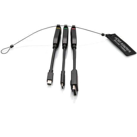 C2G C2G29994 Universal 4K HDMI® Dongle Adapter Ring including Color Coded Mini DisplayPort™, DisplayPort, and USB-C® Adapters with Antimicrobial Technology - Creation Networks