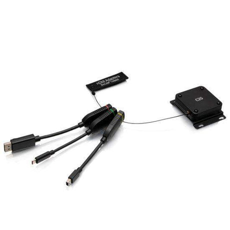C2G C2G29995 Retractable Universal Mount 4K HDMI® Dongle Adapter Ring including Color Coded Mini DisplayPort™, DisplayPort, and USB-C® Adapters with Antimicrobial Technology - Creation Networks