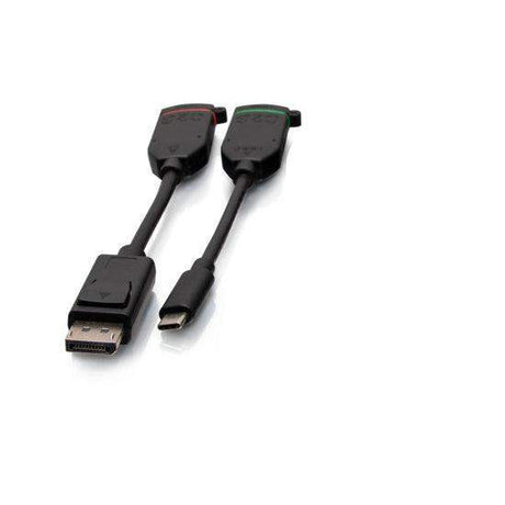 C2G C2G29996 Universal 4K HDMI® Dongle Adapter Ring including Color Coded DisplayPort™ and USB-C® Adapters with Antimicrobial Technology - Creation Networks