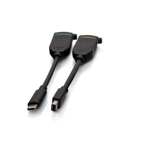 C2G C2G29997 Universal 4K HDMI® Dongle Adapter Ring including Color Coded Mini DisplayPort™ and USB-C® Adapters with Antimicrobial Technology - Creation Networks
