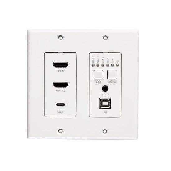 C2G C2G30019 HDBaseT Dual HDMI USBC Wall Plate TX - Creation Networks