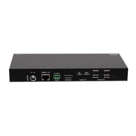 C2G C2G30020 HDMI HDBaseT plus 3.5mm, USB-A, and RS232 over Cat Audio De-Embedding Extender Box Receiver 4K 60Hz (LIMITED AVAILABLITY) - Creation Networks