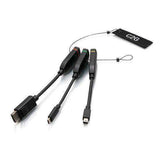 C2G C2G30028 Universal 4K HDMI® Dongle Adapter Ring with Color Coded Mini DisplayPort™, DisplayPort, and USB-C® - Creation Networks
