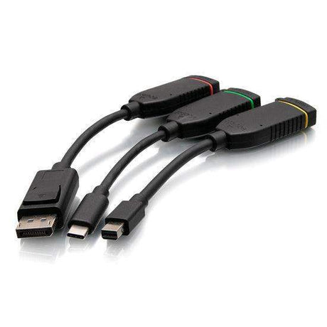 C2G C2G30029 Retractable Universal Mount 4K HDMI® Dongle Adapter Ring with Color Coded Mini DisplayPort™, DisplayPort, and USB-C® - Creation Networks