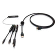 C2G C2G30052 6ft (1.8m) 4K HDMI® Premium Cable and Dongle Adapter Ring with Color Coded Mini DisplayPort™, DisplayPort, and USB-C® - Creation Networks