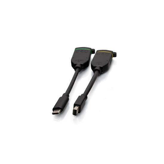 C2G C2G30054 6ft (1.8m) 4K HDMI® Premium Cable and Dongle Adapter Ring with Color Coded Mini DisplayPort™ and USB-C® - Creation Networks