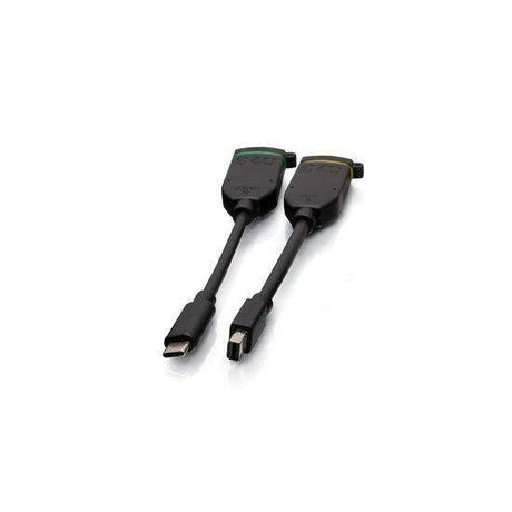 C2G C2G30054 6ft (1.8m) 4K HDMI® Premium Cable and Dongle Adapter Ring with Color Coded Mini DisplayPort™ and USB-C® - Creation Networks