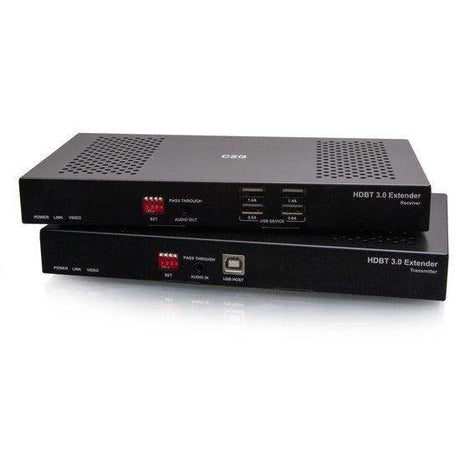C2G C2G30055 HDMI HDBaseT + USB-B to A + RS232 Over Cat Extender Box TX to Box RX (18Gbps) 4K 60Hz up to 328ft - Creation Networks
