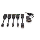 C2G C2G30278 Universal 4K HDMI® Dongle Adapter Ring including Color Coded Mini DisplayPort™, DisplayPort, USB-C®, Mini HDMI, Micro HDMI, and VGA Adapters with Antimicrobial Technology - Creation Networks