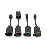 C2G C2G30280 Universal 4K HDMI® Dongle Adapter Ring including Color Coded Mini DisplayPort™, DisplayPort, USB-C®, and Mini HDMI Adapters with Antimicrobial Technology - Creation Networks