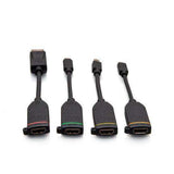 C2G C2G30281 Universal 4K HDMI® Dongle Adapter Ring including Color Coded Mini DisplayPort™, DisplayPort, USB-C®, and Micro HDMI Adapters with Antimicrobial Technology - Creation Networks