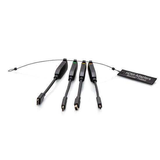 C2G C2G30283 Universal 4K HDMI® Dongle Adapter Ring including Color Coded Mini DisplayPort™, USB-C®, Mini HDMI, and Micro HDMI Adapters with Antimicrobial Technology Audio & Video Cables C2G