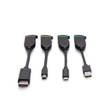 C2G C2G30285 Universal 4K HDMI® Dongle Adapter Ring including Color Coded Mini DisplayPort™, DisplayPort, USB-C®, and USB-A Male to USB-C Female Adapters with Antimicrobial Technology - Creation Networks