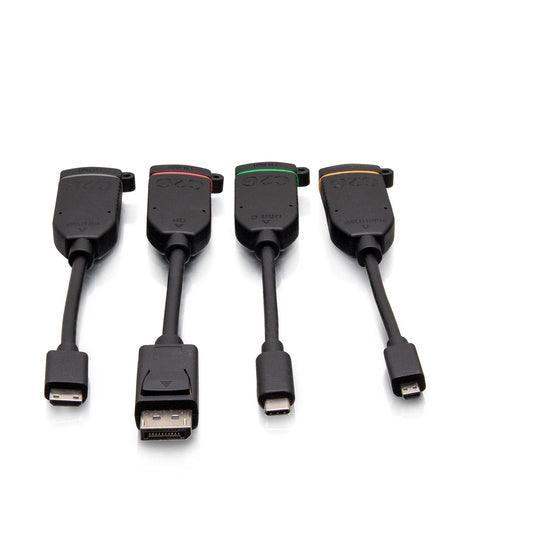 C2G C2G30291 Universal 4K HDMI® Dongle Adapter Ring with Color Coded DisplayPort™, USB-C®, Mini HDMI, and Micro HDMI - Creation Networks