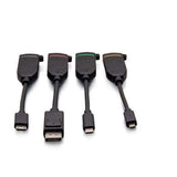 C2G C2G30291 Universal 4K HDMI® Dongle Adapter Ring with Color Coded DisplayPort™, USB-C®, Mini HDMI, and Micro HDMI - Creation Networks