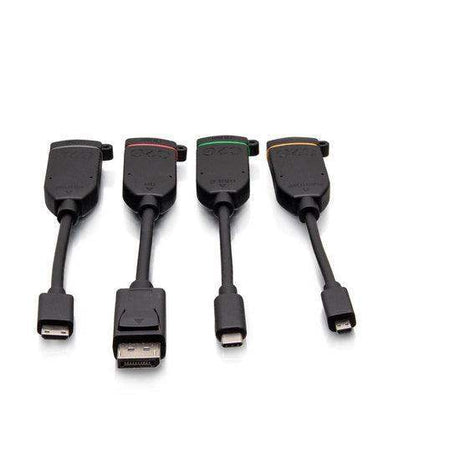C2G C2G30291 Universal 4K HDMI® Dongle Adapter Ring with Color Coded DisplayPort™, USB-C®, Mini HDMI, and Micro HDMI - Creation Networks