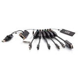 C2G C2G30292 Universal 4K HDMI® Dongle Adapter Ring with Color Coded Mini DisplayPort™, DisplayPort, USB-C®, Lightning, VGA, Mini HDMI, Micro HDMI, and USB-A Male to USB-C Female - Creation Networks