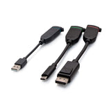 C2G C2G4200586 6ft (1.8m) 4K HDMI® Premium Cable and Universal Dongle Adapter Ring with Color Coded HDMI to DisplayPort™, HDMI to USB-C®, and USB-C® to USB-A (without Pull Tab) - Creation Networks