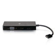 C2G C2G54454 USB-C® Multiport Adapter, 4-in-1 Video Adapter with HDMI®, DisplayPort™, DVI, andVGA - 4K 60Hz - Creation Networks