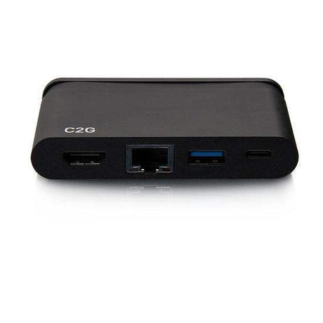 C2G C2G54455 USB-C 4-in-1 Compact Dock with HDMI, USB-A, Ethernet, and USB-C Power Delivery up to 100W - 4K 30Hz - Creation Networks