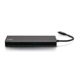 C2G C2G54488 USB-C® 9-in-1 Dual Display Docking Station with HDMI®, Ethernet, USB, 3.5mm Audio and Power Delivery up to 60W - 4K 30Hz (TAA Compliant) - Creation Networks