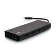 C2G C2G54488 USB-C® 9-in-1 Dual Display Docking Station with HDMI®, Ethernet, USB, 3.5mm Audio and Power Delivery up to 60W - 4K 30Hz (TAA Compliant) - Creation Networks