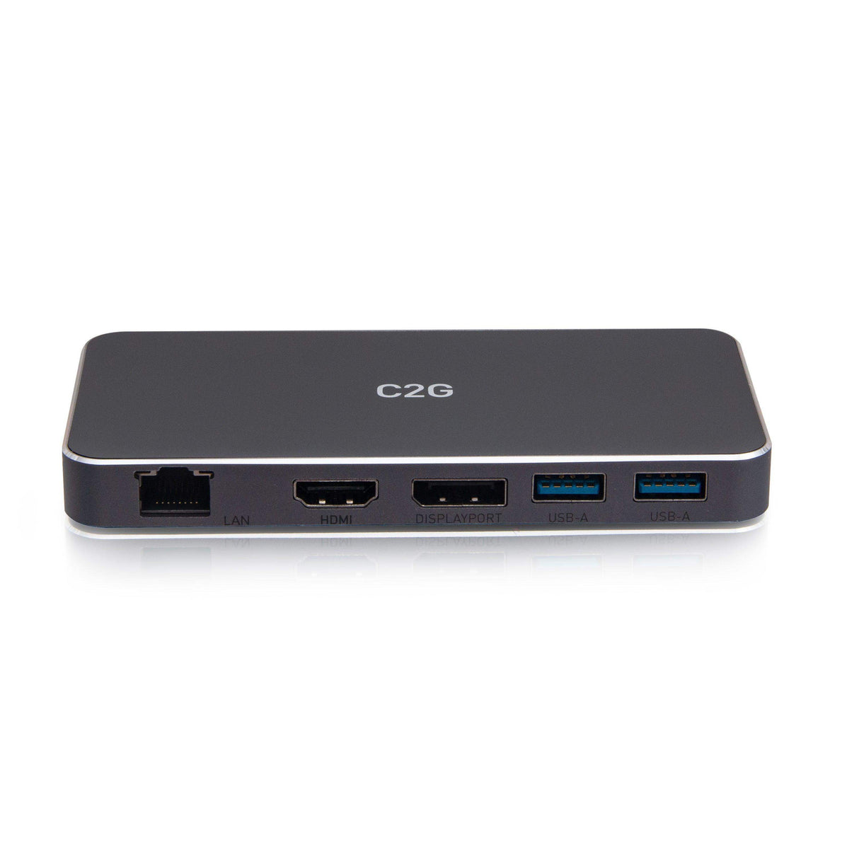 C2G C2G54543 USB-C® 7-in-1 Dual Display MST Docking Station with HDMI®, DisplayPort™, Ethernet, USB, and Power Delivery up to 100W - 4K 60Hz - Creation Networks