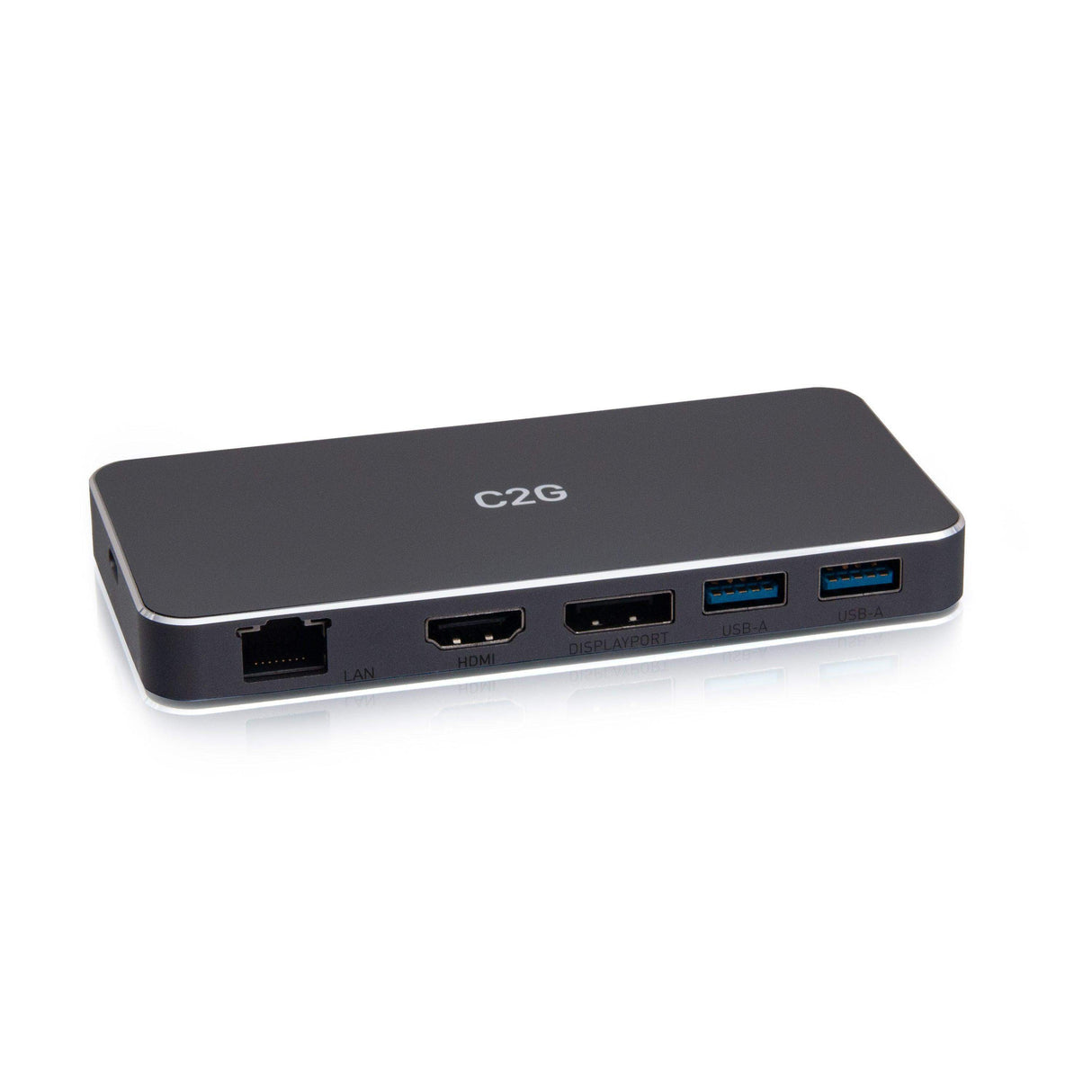 C2G C2G54543 USB-C® 7-in-1 Dual Display MST Docking Station with HDMI®, DisplayPort™, Ethernet, USB, and Power Delivery up to 100W - 4K 60Hz - Creation Networks