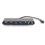 C2G CG28845 USB-C® 6-in-1 Mini Dock with HDMI®, Ethernet, USB and Power Delivery up to 60W - 4K 30Hz - Creation Networks