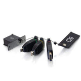 C2G CG29880 Retractable Table Box Mount 4K HDMI Adapter Ring with Color Coded Mini DisplayPort, and USB-C - Creation Networks