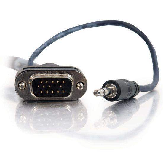 C2G CG40175 15ft VGA plus 3.5mm A/V Cable with Rounded Low Profile Connectors M/M - LIMITED AVAILABILITY - Creation Networks