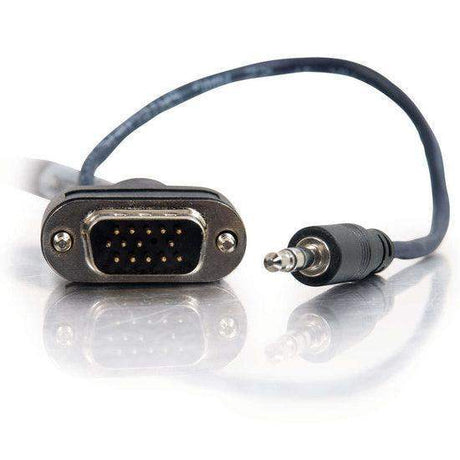 C2G CG40175 15ft VGA plus 3.5mm A/V Cable with Rounded Low Profile Connectors M/M - LIMITED AVAILABILITY - Creation Networks