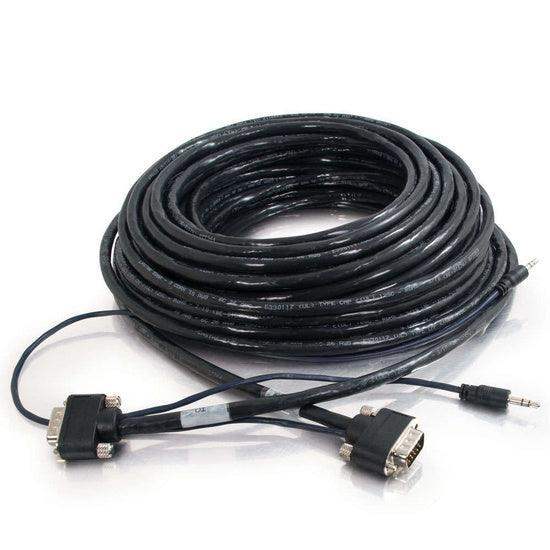 C2G CG40175 15ft VGA plus 3.5mm A/V Cable with Rounded Low Profile Connectors M/M - LIMITED AVAILABILITY - Creation Networks