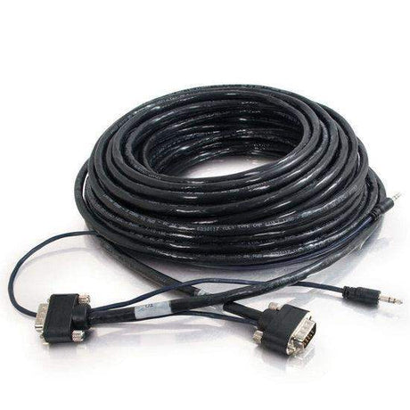 C2G CG40177 35ft VGA plus 3.5mm A/V Cable with Rounded Low Profile Connectors M/M (LIMITED AVAILABILITY) - Creation Networks