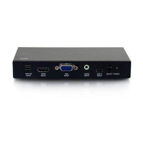 C2G CG40850 HDMI®, USB-C, Mini DisplayPort™, and VGA to HDMI Adapter Converter Switch - 4K 60Hz (LIMITED AVAILABILITY) - Creation Networks