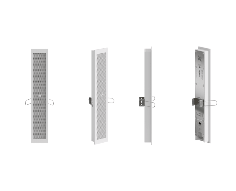 K-Array Vyper KV25RW II Ultra-flat, 25cm-long, aluminum line array element with 4x1" cones, in-wall mounting version (White)
