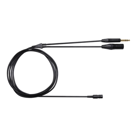 Shure BCASCA-NXLR3QI Detachable cable with Neutrik 3 Pin XLR Male connector and 1/4'' stereo plug Microphnes Shure