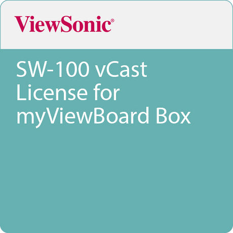 ViewSonic SW-100 vCast License for myViewBoard Box - Android Activation for Wireless Mirroring, Annotation, and Device Management ViewSonic