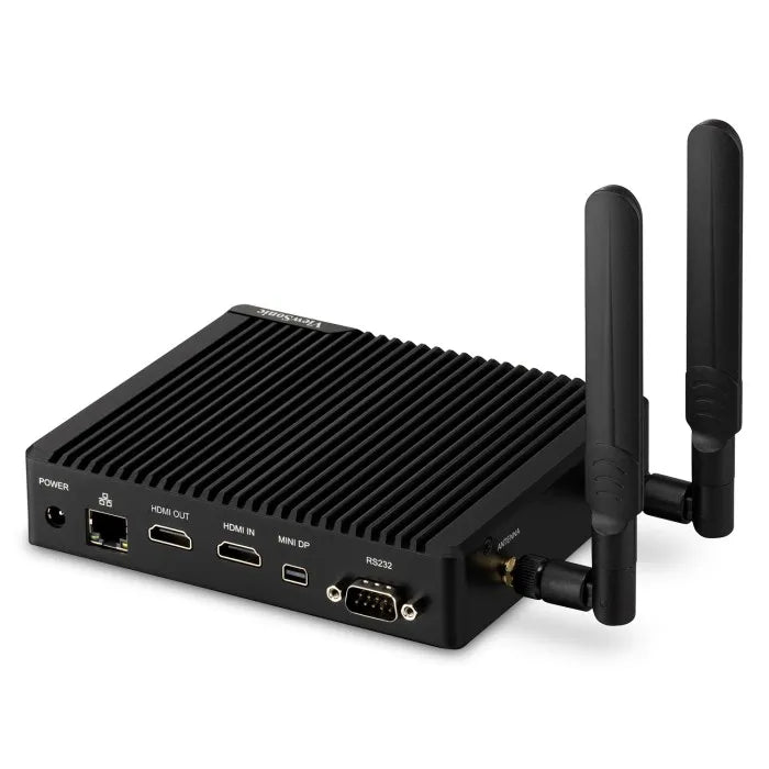 ViewSonic VBS200-A ViewBoard Smart AV Controller - Black, vCast License, 4K HDMI 2.0 Out, RS232, PoE, Wi-Fi Built-In, Quad-Core CPU ViewSonic