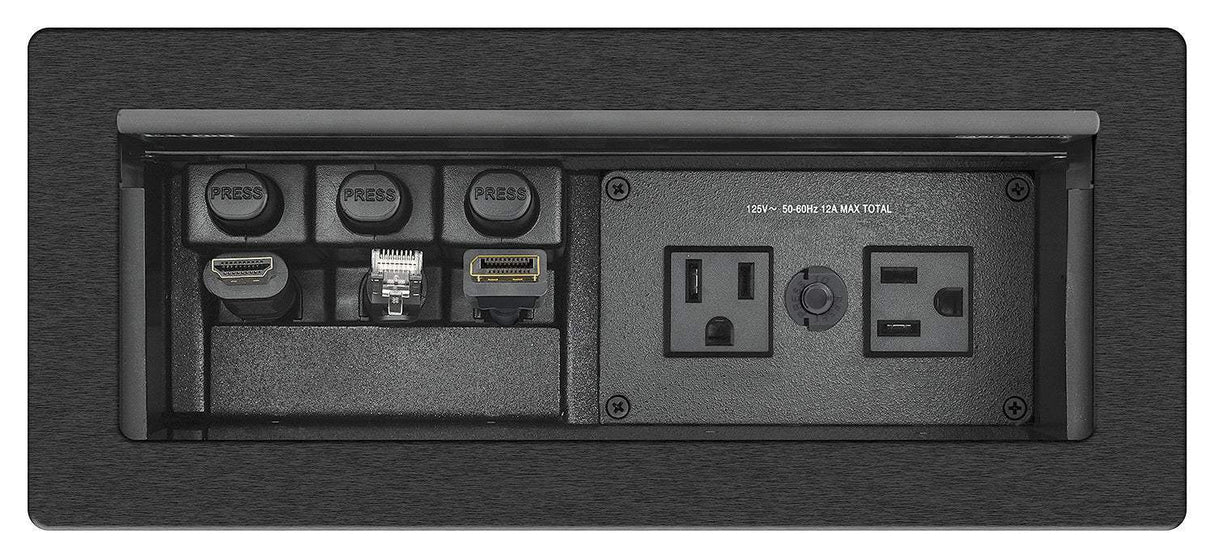 Extron Cable Cubby 1202 Cable Access Enclosure for AV Connectivity, Remote Control, and Power