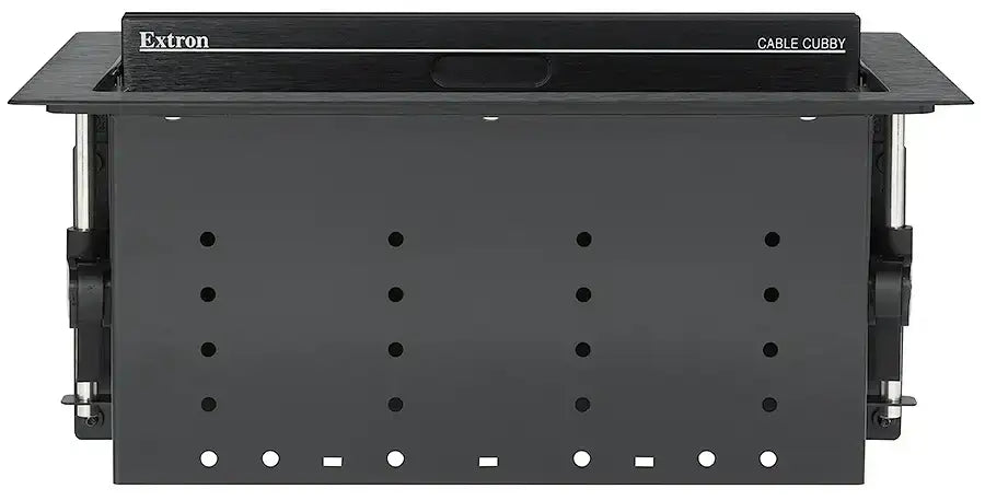 Extron Cable Cubby 1402 Black - 4 US AC, 12 A Breaker, 4 Outlets Under