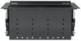 Extron Cable Cubby 1402 Black - 4 US AC, 12 A Breaker, 4 Outlets Under