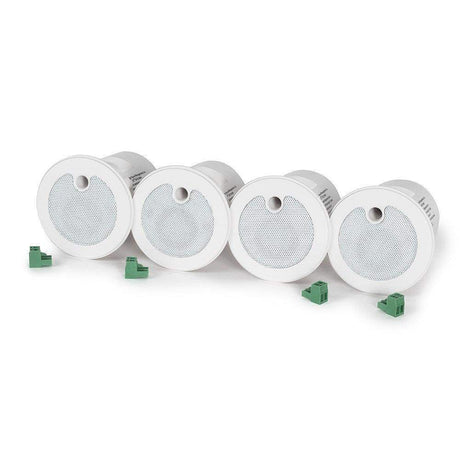 Cambridge Sound Qt® E-P-W-16-4 Active emitters + 4 patch cables for sound masking, paging & music (White) 4 Pack - 911.0899.900 - Creation Networks